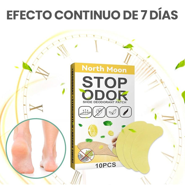 💨👟 PARCHE PARA CALZADO PARA EL MAL OLOR 🌿 CAJA X 10 UNIDADES – ¡OLOR FRESCO EN CADA PASO!