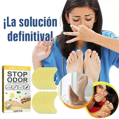 💨👟 PARCHE PARA CALZADO PARA EL MAL OLOR 🌿 CAJA X 10 UNIDADES – ¡OLOR FRESCO EN CADA PASO!