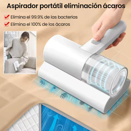 Aspirador portátil eliminación ácaros