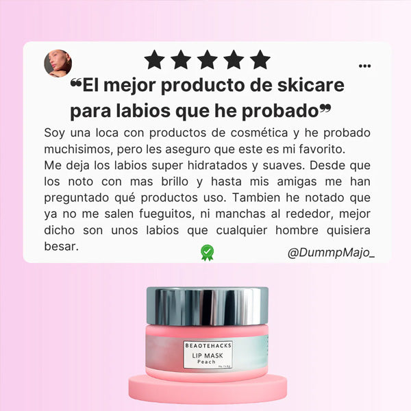 Mascarilla labios de seda hidratante