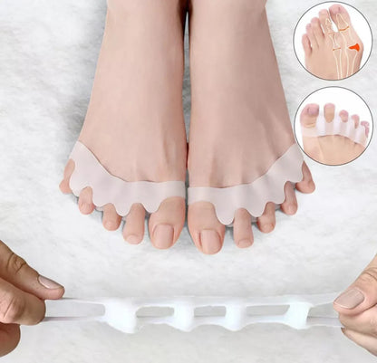 Separador De Dedos De Silicona Par